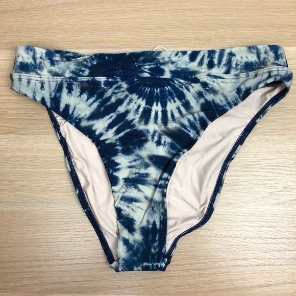 NWT PQ Tie- Die High Waisted Bikini Bottoms - Picture 5 of 11